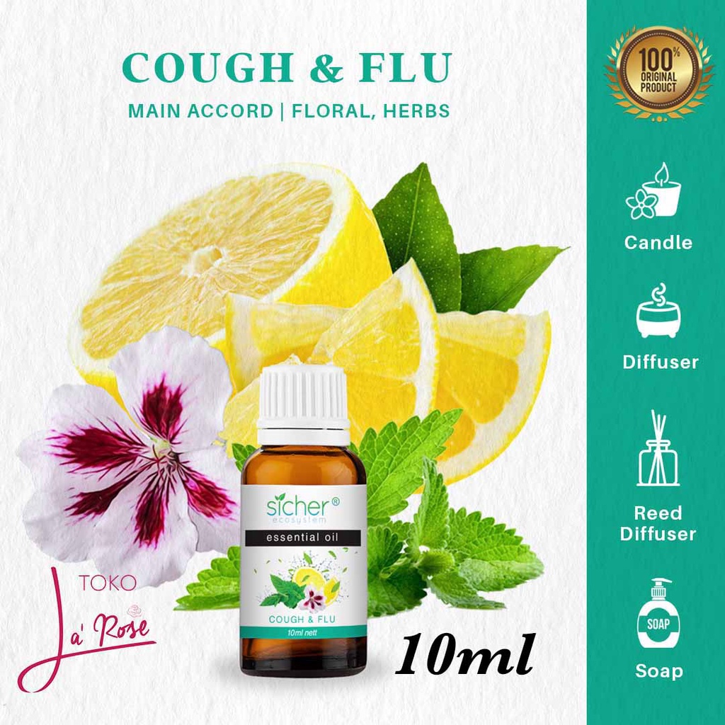 Aromatherapy Sicher Essential Oil Natural Pengharum Ruangan Aroma Terapi Minyak Alami 10ml