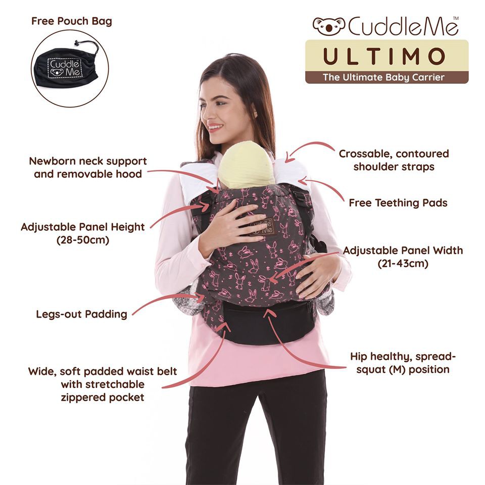 Cuddle Me Ultimo Carrier Gendongan Bayi SSC Hipseat Ergonomis Multifungsi Original Cuddleme 4 Posisi