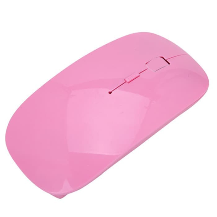 Optical Wireless Mouse Ultra Slim - Pink