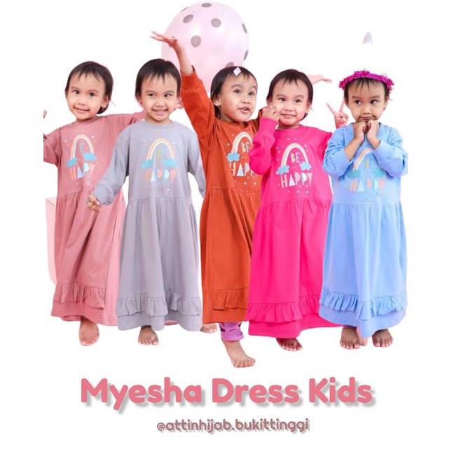 Myesha Dress by D'olea/gamis/attin/gamis anak/dress anak/bahan katun/bukittinggi