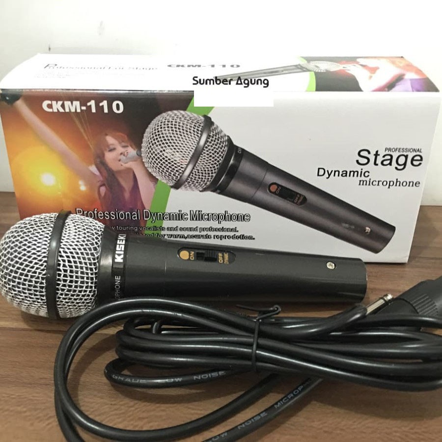 Mik Menyanyi Mic Pidato Pengeras Suara Kiseki CKM110 Dynamic Microphon