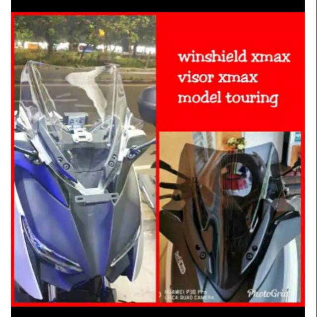 WINDSHIELD XMAX250 MODEL GIVI VISOR XMAX250 GIVI TOURING