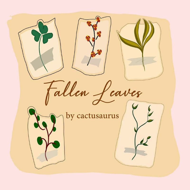 

Sticker Journal Planner Buku - Fallen Leaves [Die Cut]