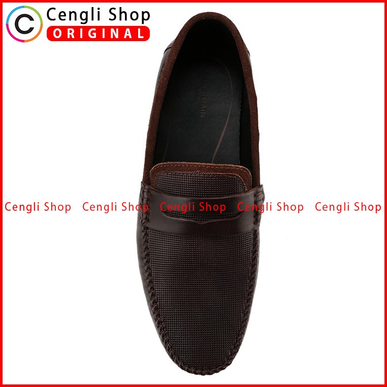 SEPATU PANSUS KULIT OBERMAIN PRIA ORIGINAL LOAFER CASUAL SEMI FORMAL COKLAT OM15