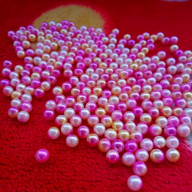 Mutiara tindik/ mutiara tembak 6&amp;8mm