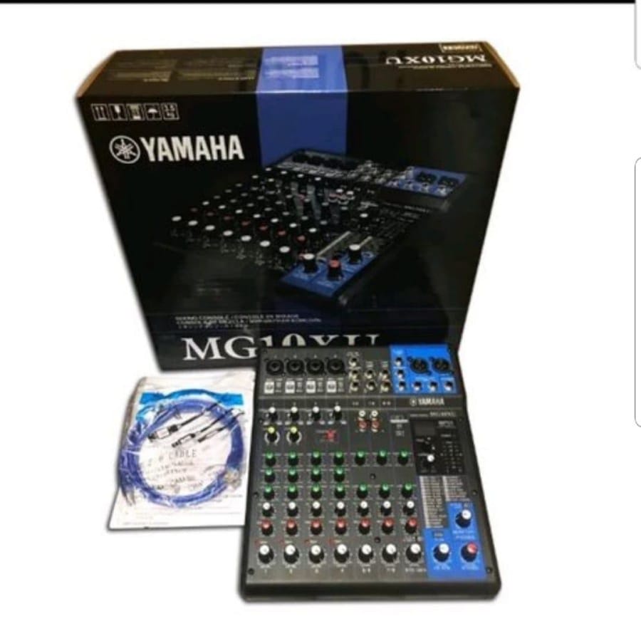 mixer audio yamaha mg10xu / mg10 xu / mg 10xu / mg-10xu 10 channel (10ch) grade a