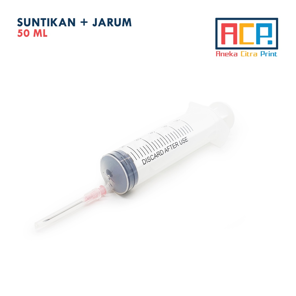 Spuit / Suntikan / Syringe + Jarum 50 ml Tinta Head Cleaner Parfum