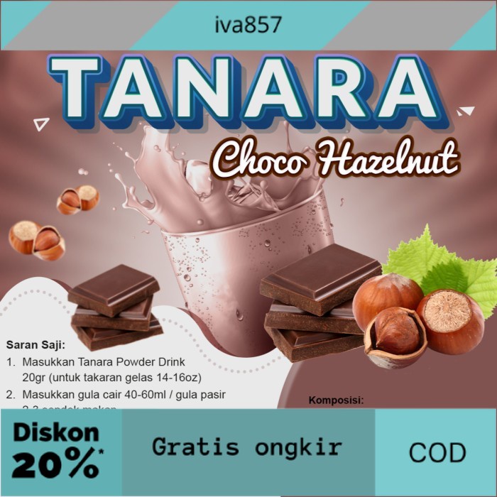 

PROMO Bubuk Choco Hazelnut 1kg - Serbuk Minuman Coklat Kacang -Bandar Powder GRATIS ONGKIR
