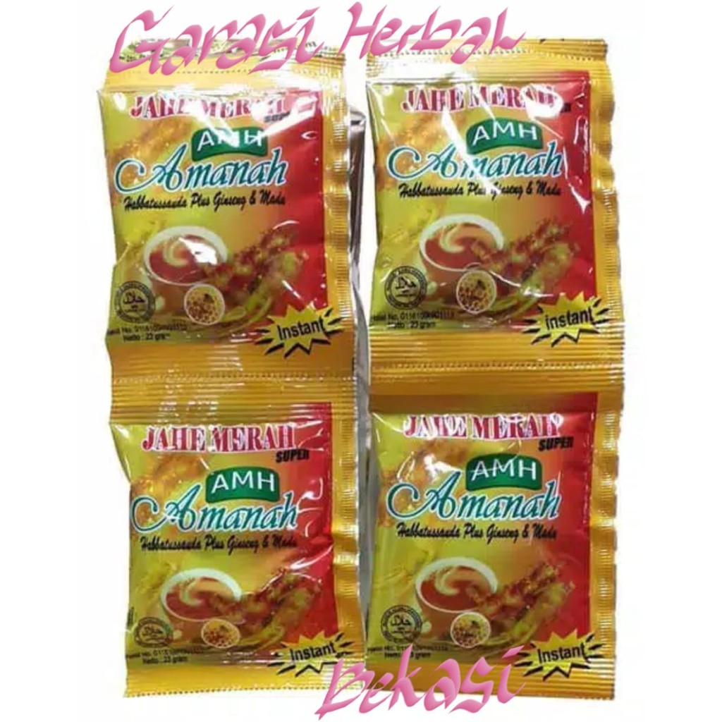 

Jahe AMH Garasi Herbal Bekasi 1 bal isi 20 renceng, 1 renceng isi 12 sachet