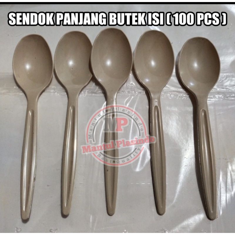 sendok panjang biasa / sendok makan butek @100pcs