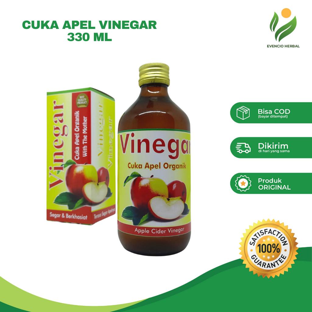 

VINEGAR Cuka Apel Original Minuman Kesehatan dan Toner Muka Kecantikan isi 330 ml