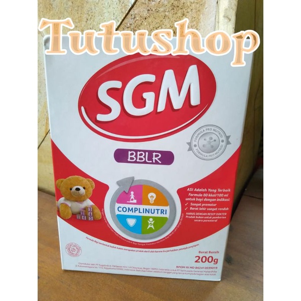 Jual SGM BBLR 200 Gr Formula Bayi Utk Keperluan Medis Khusus Prematur Ed 09 2024 Shopee