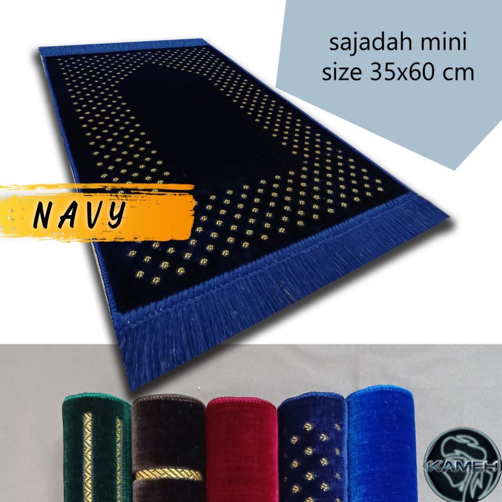 sajadah muka polos/sajadah 3/4 polos