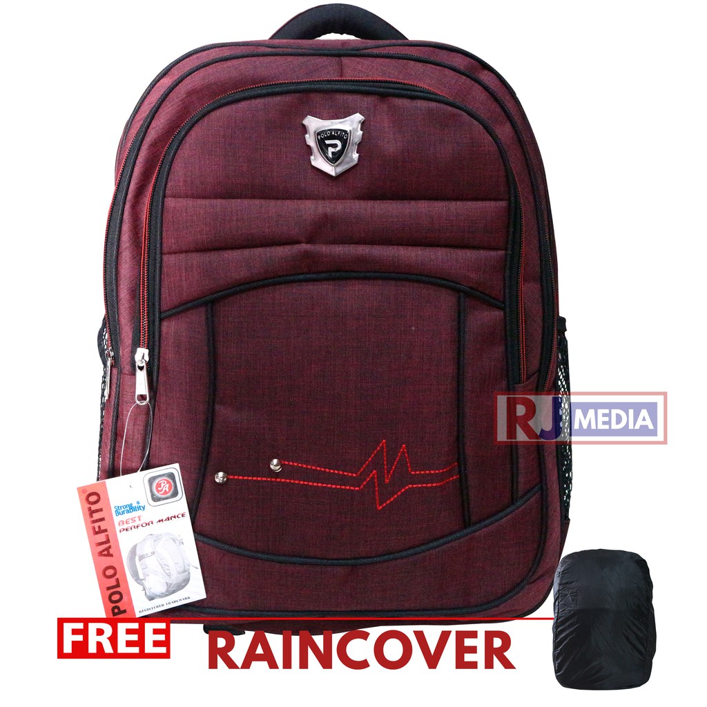 BEST SELLER Ransel Polo Alfito Ransel Laptop In Sekolah Kuliah Kerja Traveling Berkualitas Tas Sekolah Murah Ransel Sekolah Laki Laki Free Raincover