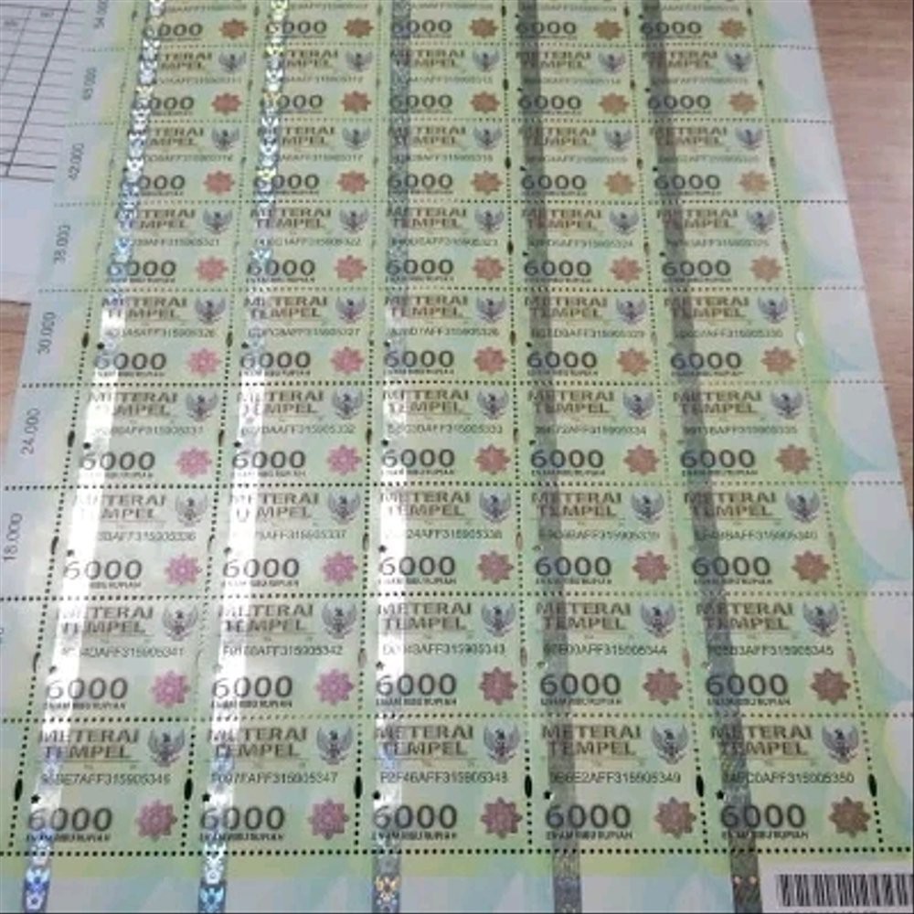 

Order Langsung Meterai 6000 Original Peruri Berkualitas