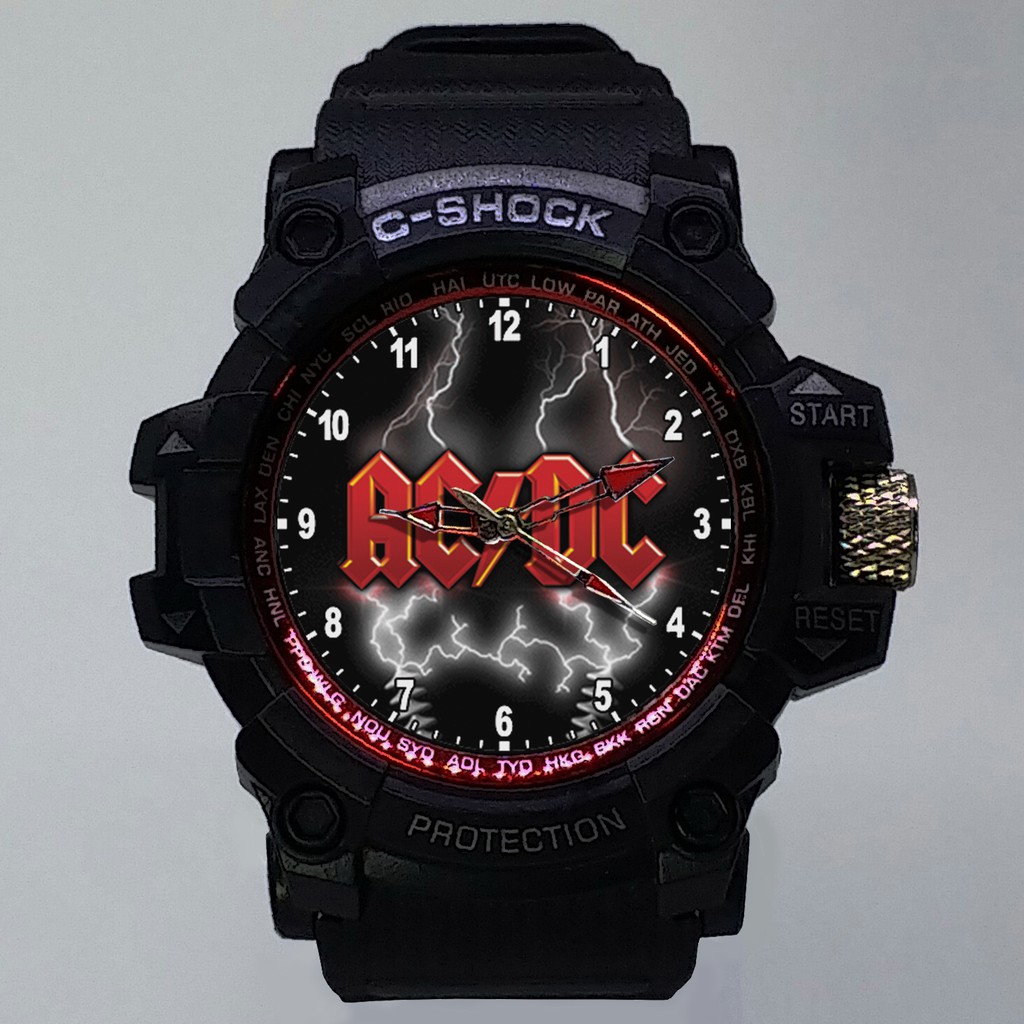 (ISTIMEWA BOSSQUE) JAM TANGAN ACDC LIST MERAH - EXCLUSIVE 7