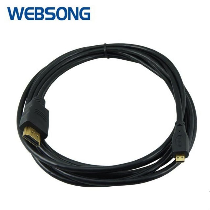 Kabel HDMI type A to HDMI Micro Type D 3M Full HD 1080P WEBSONG