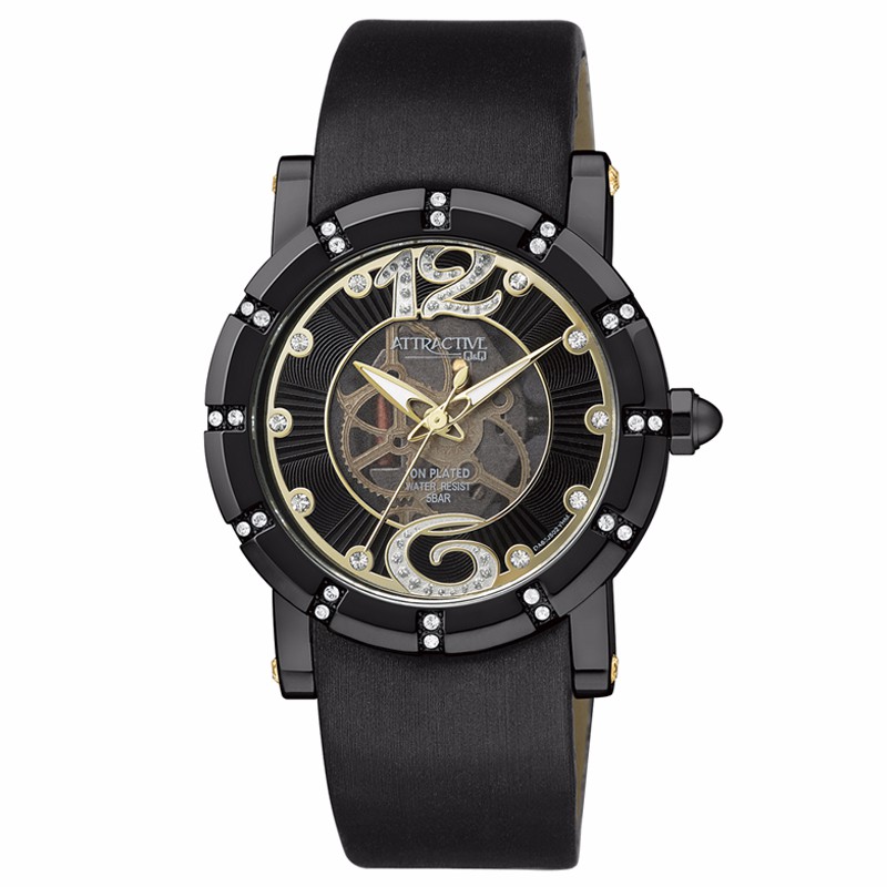 Q&Q QQ Attractive Jam Tangan Wanita Kulit DA63J502Y Original