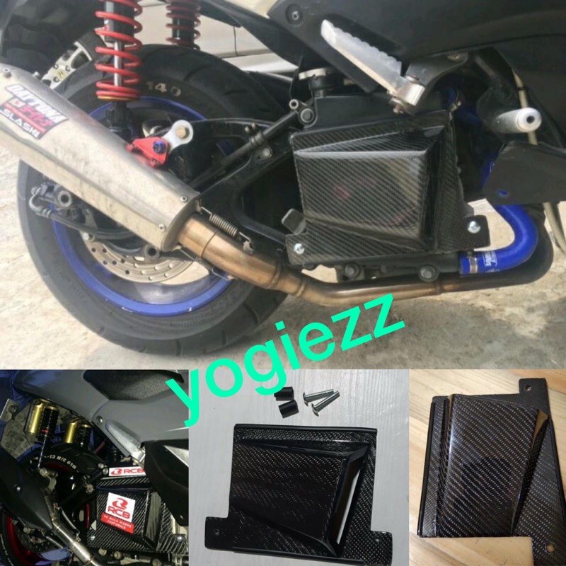 cover radiator kevlar yamaha nmax lexi aerox cover samping tutup karbon kevlar air scoope radiator