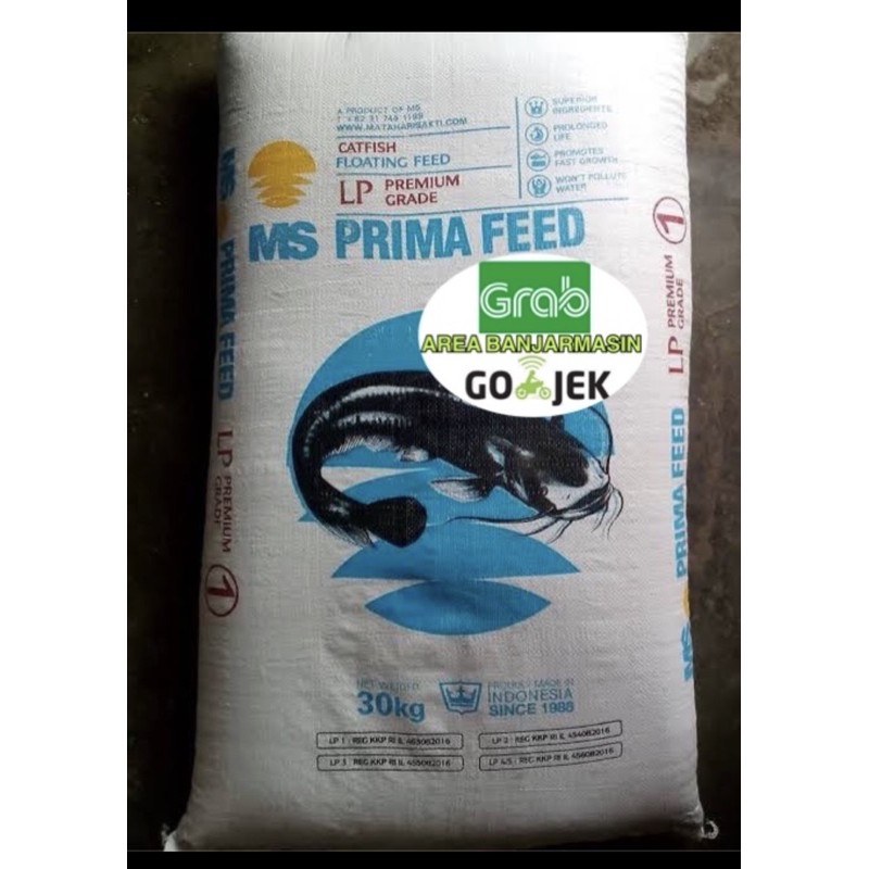 Lp 1 2 3 5 prima feed 30 kg - pelet pakan ikan tambak patin lele nila matahari sakti ms primafeed