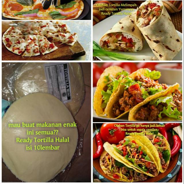 Tortilla 20cm isi 10 Kulit kebab tortila bahan kebab nachos pizza kebab libanes