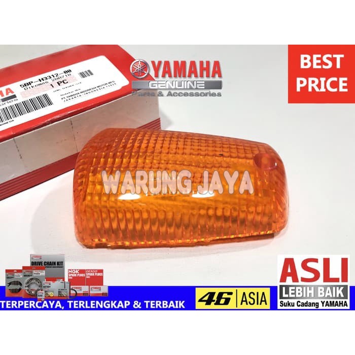 MIKA KACA LAMPU SEN SEIN DEPAN KIRI RX KING ASLI ORIGINAL YAMAHA