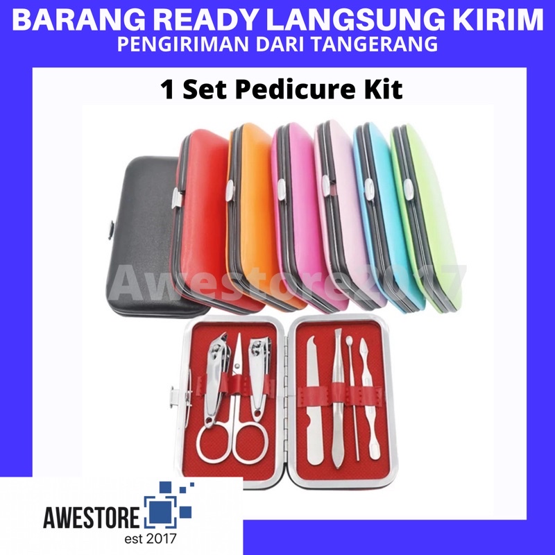 1 SET 7PCS Gunting Kuku Alat Pedicure Manicure Stainless Profesional