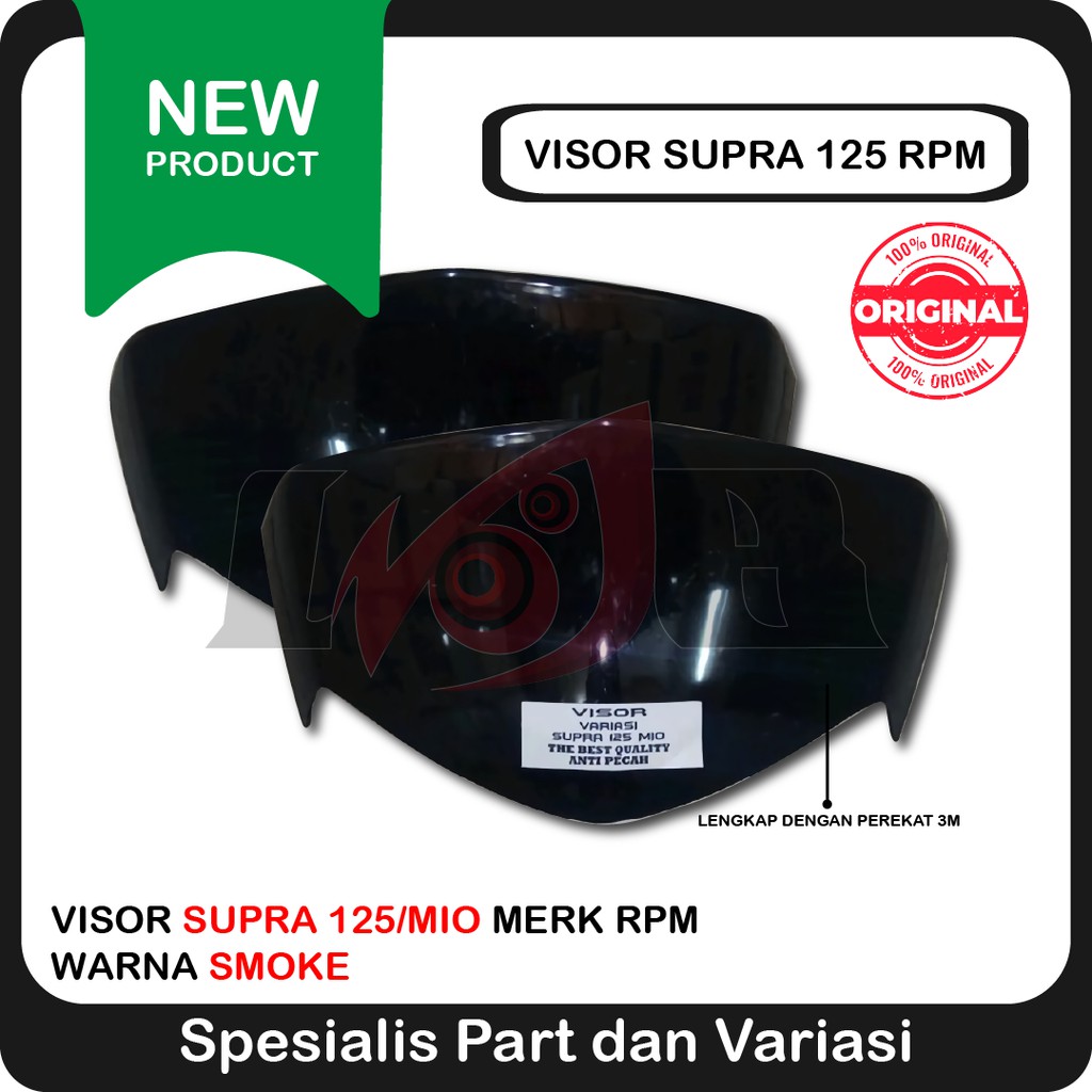 Visor Windshield Supra X Mio Sporty Smoke Akrilik Kaca Pelindung Variasi