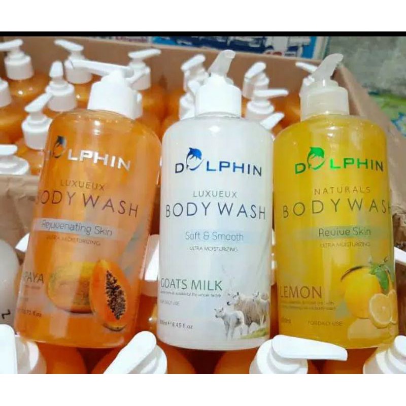 SABUN DOLPHIN PAPAYA 500ML / BODY WASH DOLPHIN 500ML