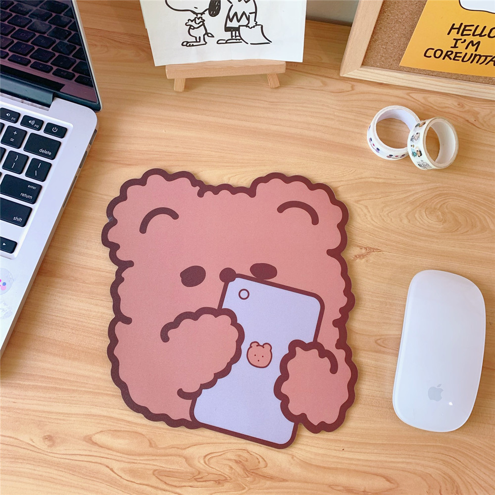 Japanese Style Cute Bear Non-slip Computer Gaming Mice Pad Mousepad