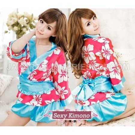 Jakarta Lingerie Jlh011 Kimono Bluered Rok Mini Baju Tidur Wanita Sexy #98