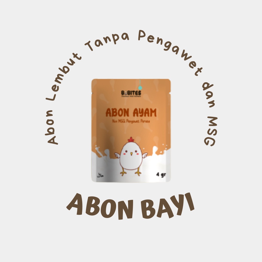 Abon Ayam Abon Mpasi Bayi 4gr / Abon Ayam Sachet Sehat Tanpa Pengawet / Abon Bayi Non MSG