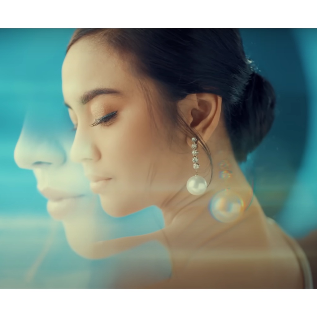 Anting Mutiara Bentuk Pita Lucu - Anting Korea Elegan Pita Panjang Unik - Korea Style Earrings Pearl