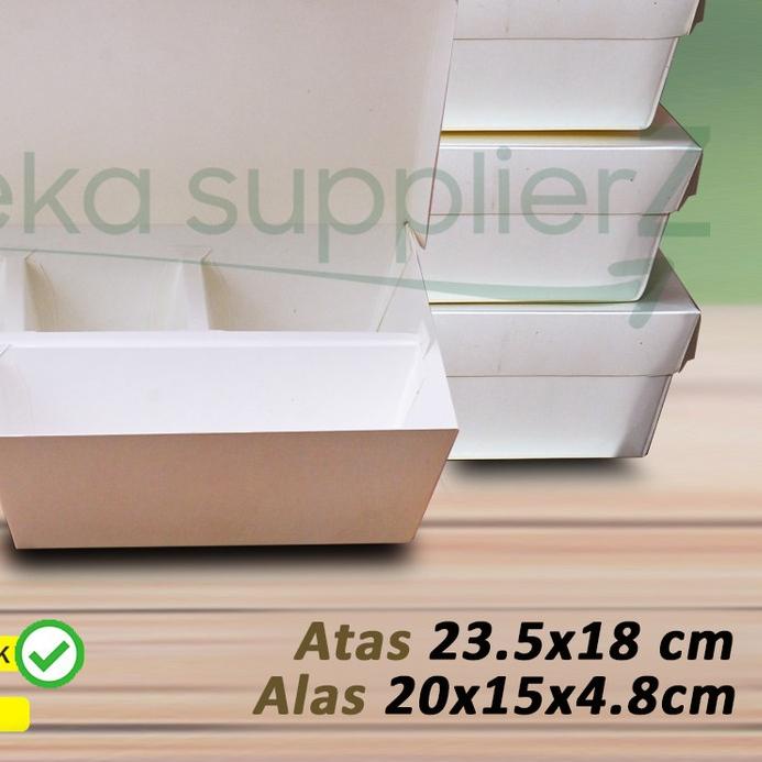 ❅ Paper Lunch Box SEKAT 5 - Lunch Box Paper SEKAT 5 (20pcs) ✱