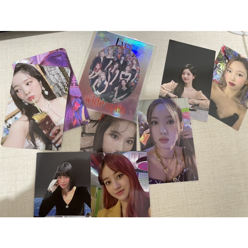 PC Poster POB Greeting Cards TWICE EYES WIDE OPEN Nayeon Jihyo Sana Momo Dahyun