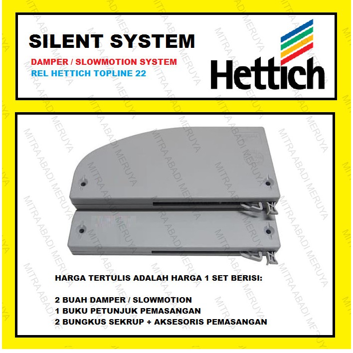 Jual Dumper Hettich Damper Hettich Silent Sistem Hettich Topline 22 ...