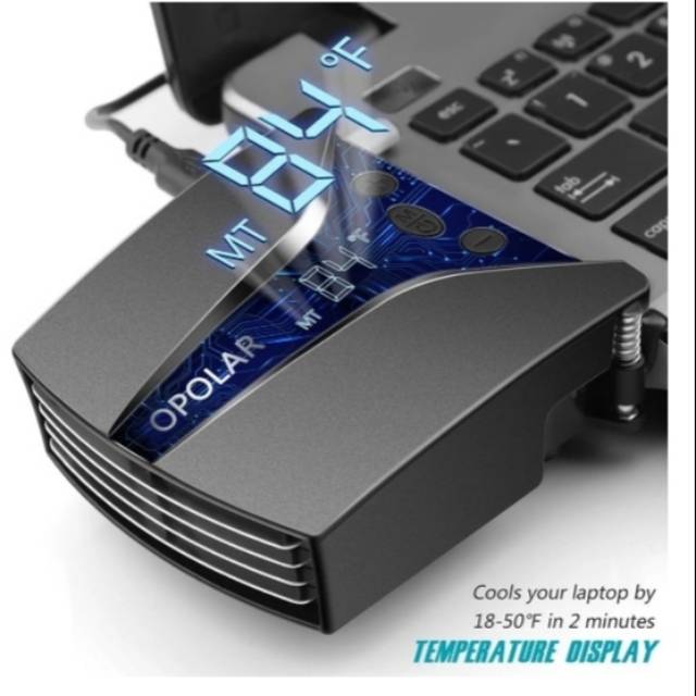 Opolar Laptop notebook cooler with temperature display