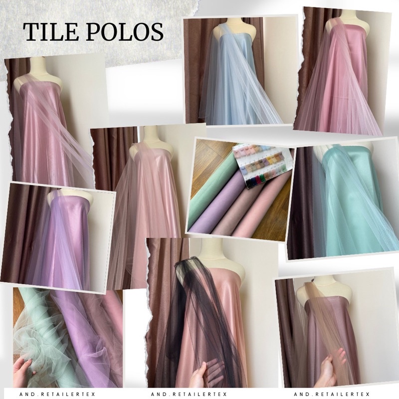 Kain Soft Tulle Tile Tille Polos Premium