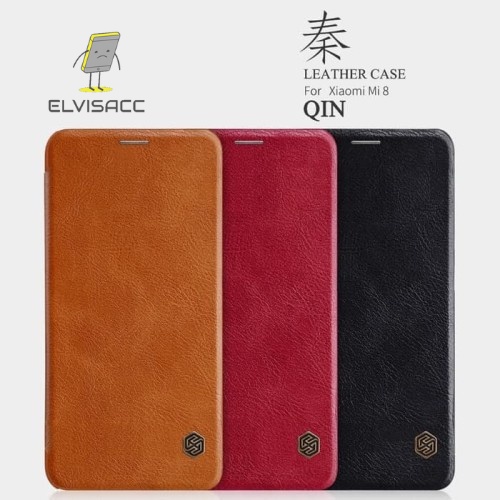 XIAOMI MI8 NILLKIN QIN LEATHER CASE ORIGINAL