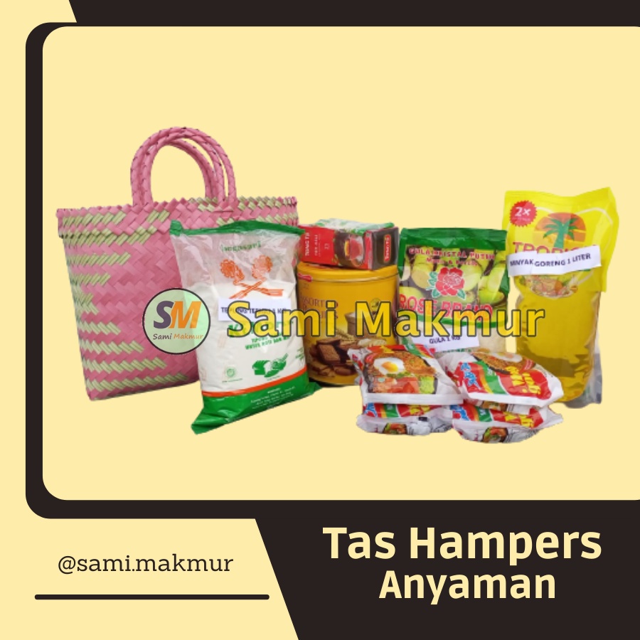 Tas Anyam Plastik LURIK SEDANG / Tanggung