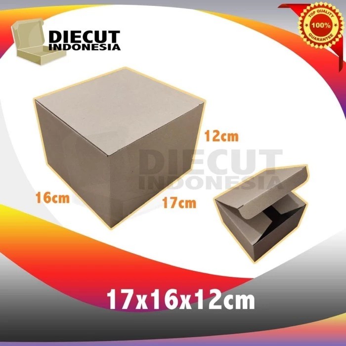 

kardus box kotak karton diecut uk 17x16x12