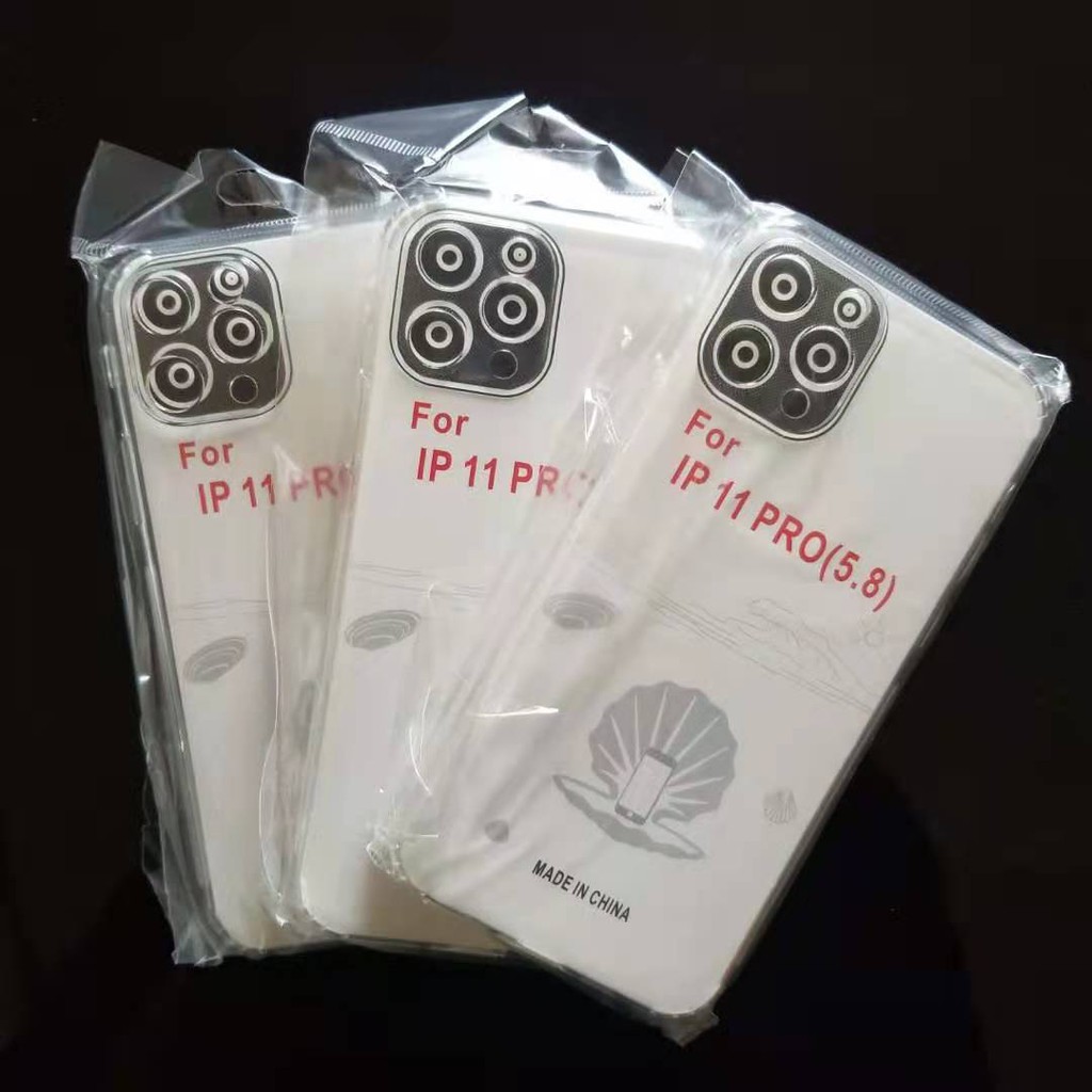 Softcase IPhone 13 12 11 Pro Max X XS 6 7 8 Transparan BeningCase IPhone Case silikon anti licin-lPhone 11 PRO