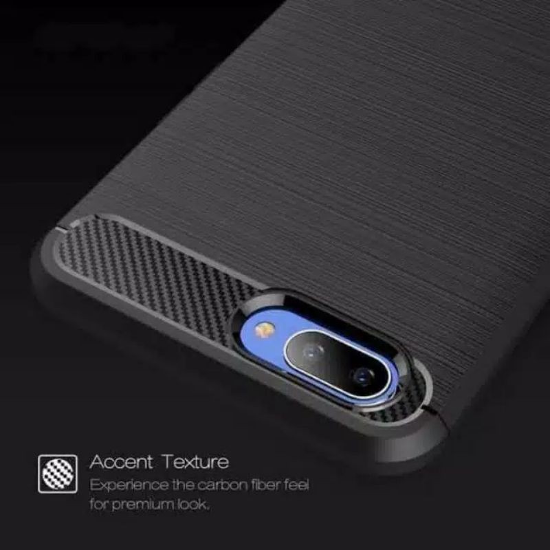 Case Oppo A3s Fiber Carbon Ultimatte Premium Quality