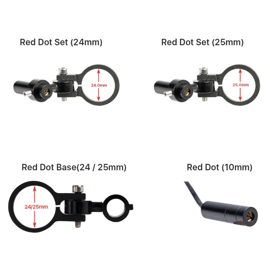 ZKLabs CO2 Laser Red Dot Set with Laser Pointer and Base and Screws