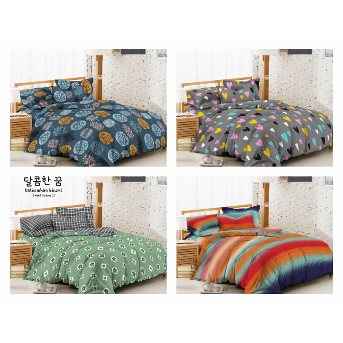 Sprei Kendra Modern New Minimalis Edition Ukuran 120x200 & 100x200 Tinggi 20cm