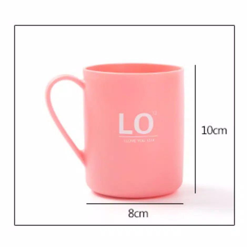 Gelas Couple Plastik LOVE