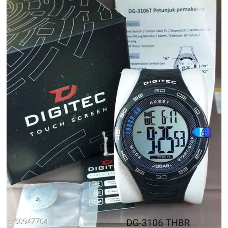 JAM TANGAN PRIA DIGITEC TOUCH SCREEN ORIGINAL