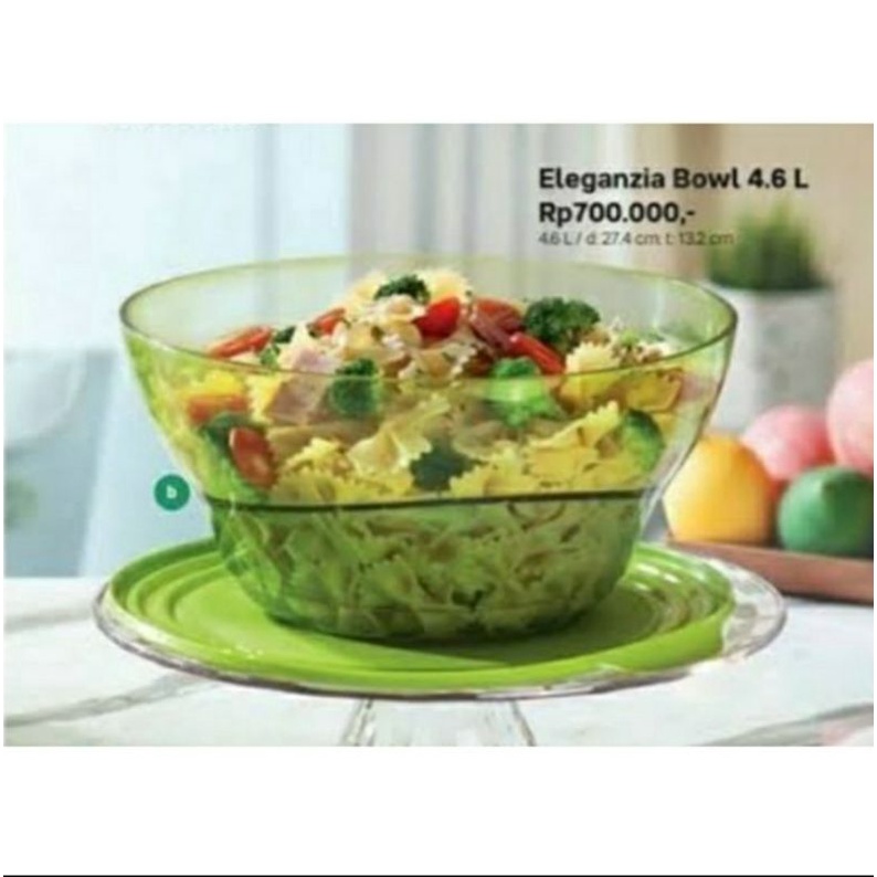 Tupperware Eleganzia Bowl 4,6 L Wadah Makanan