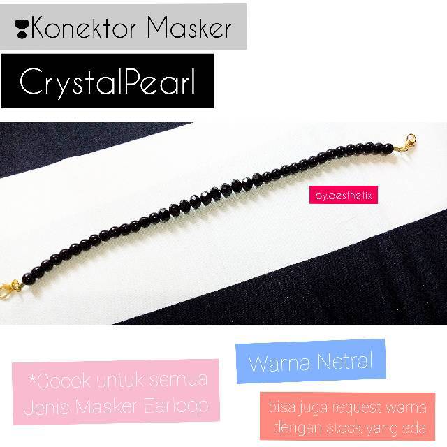 Konektor masker hijab/ Penyambung Masker Lucu/ pengait masker mutiara/ Bandung/ tali masker