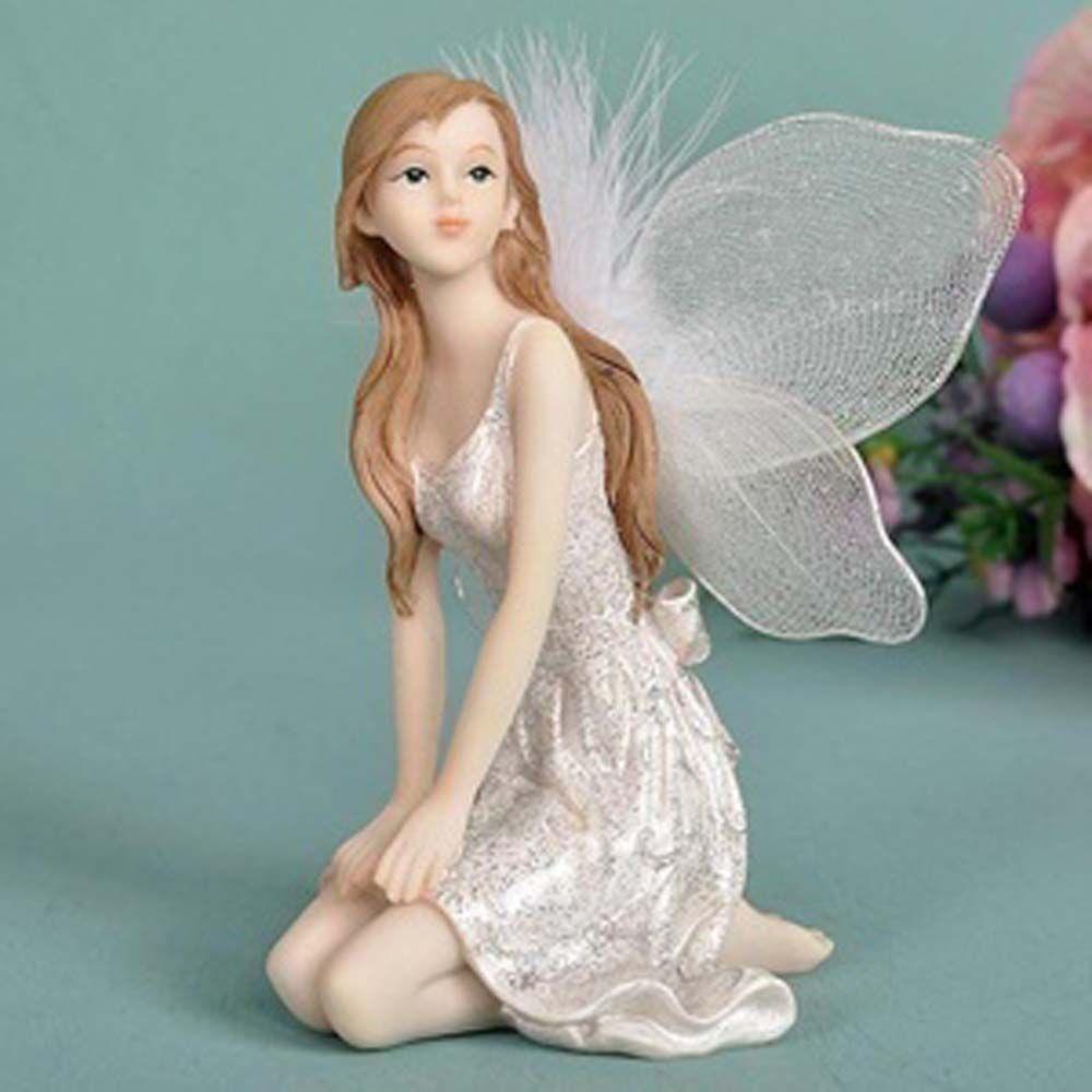 [Elegan] Souvenir Peri Bunga DIY Sayap Taman Eropa Untuk Ulang Tahun Pernikahan Kerajinan Peri Rumah Ornamen Miniatur